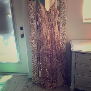 Rose gold dress